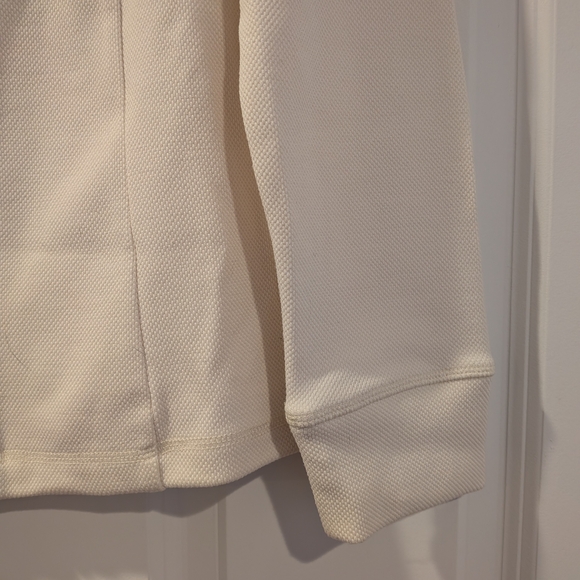 Anne Klein Lightweight Zip-Front Jacket with Black Piping Pique Knit - Picture 8 of 15